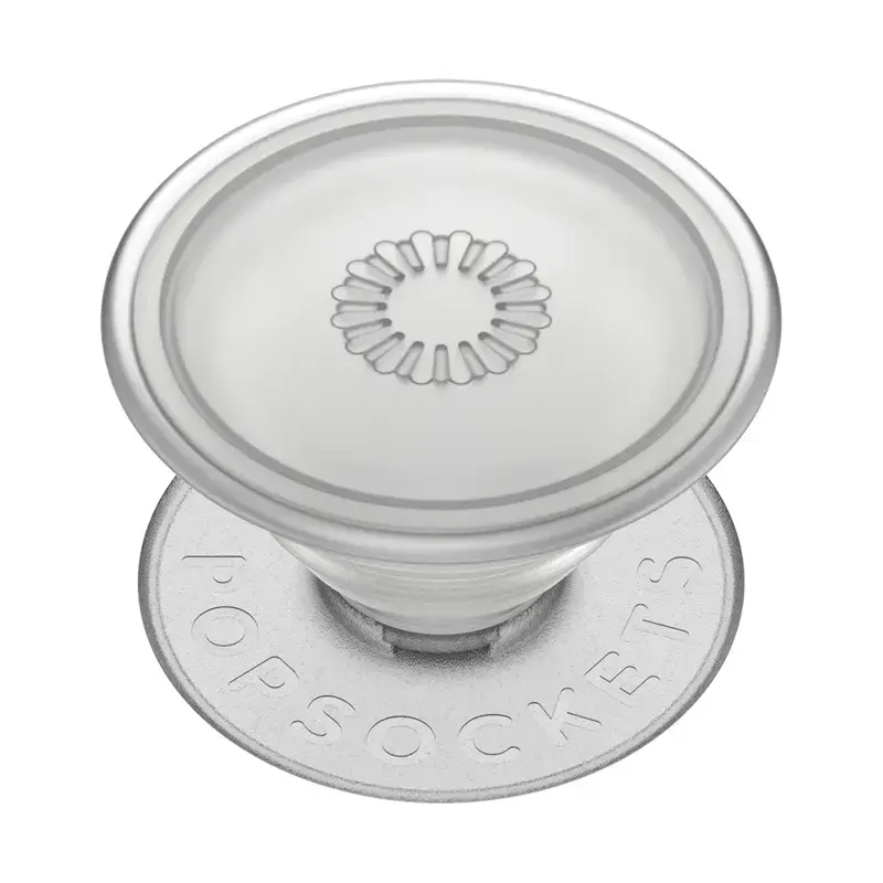 Grip PopSockets PlantCore de Popsockets — agarre universal para móvil, gris translúcido, 38,8 × 7,7 mm