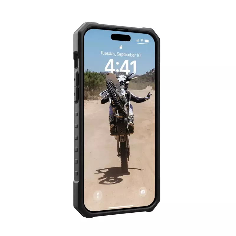Cubierta Urban Armor Gear 114311114343 iPhone 15 Plus 17 cm negra transparente