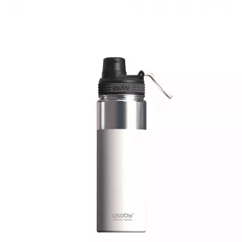 Asobu Alpine Flask 530 ml acero inoxidable blanco senderismo