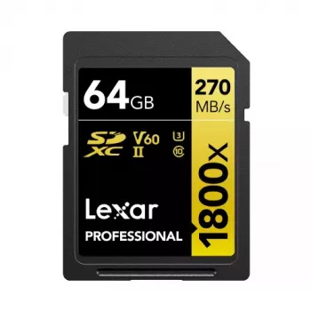 Tarjeta de memoria Lexar 64 GB SDXC UHS-II LSD1800064G-BNNNG