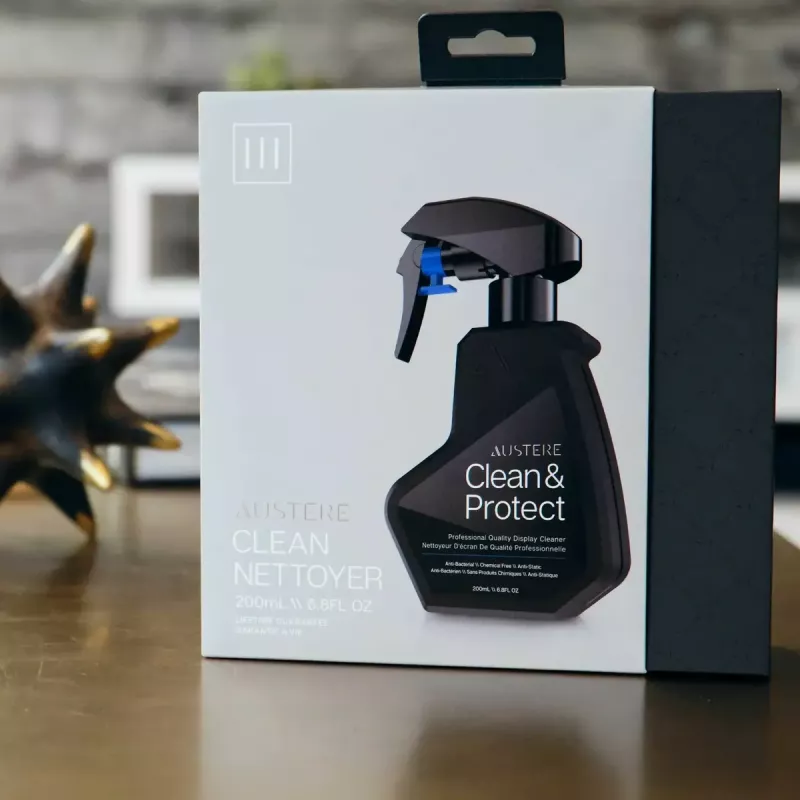 Set de limpieza de pantalla ASTAR Austere III Series Clean & Protect 200 ml con paño de doble cara