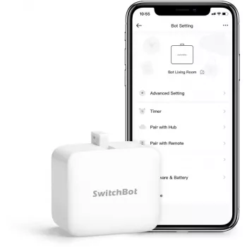 Pulsador robótico SwitchBot Bot de Switchbot, modelo SwitchBot-S1W, blanco