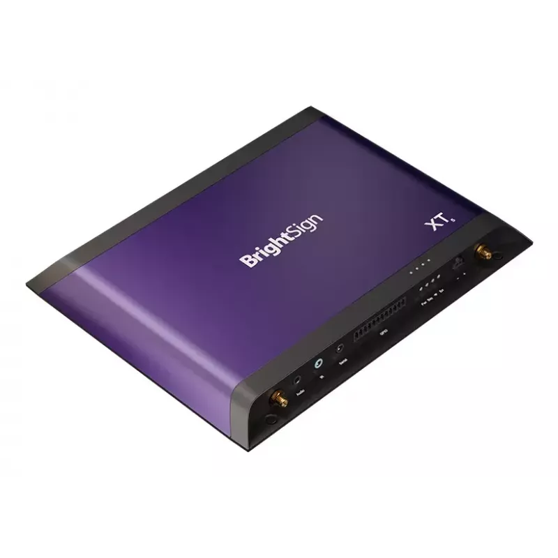 Reproductor multimedia digital BrightSign XT1145 8K Ultra HD negro lila