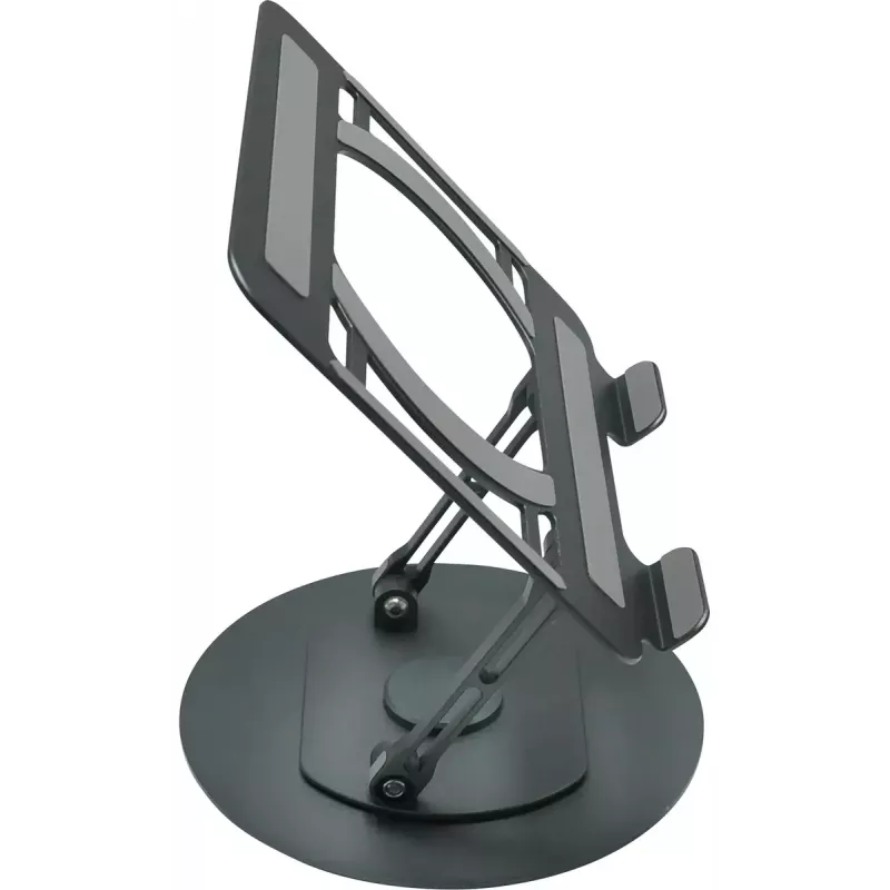Soporte para portátil Vision VLM-TL gris metal 32 cm de altura giratorio 360°