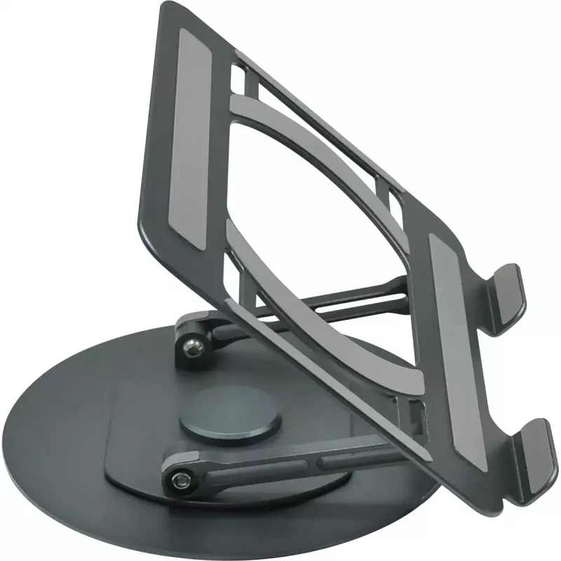 Soporte para portátil Vision VLM-TL gris metal 32 cm de altura giratorio 360°