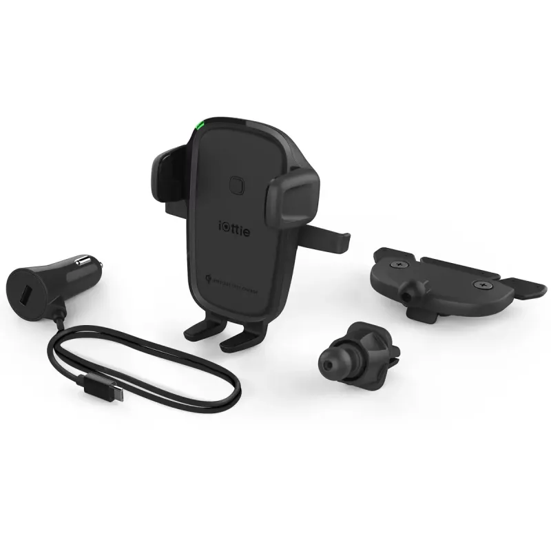 Cargador para smartphone iOttie Easy One Touch 2 negro USB inalámbrico carga rápida