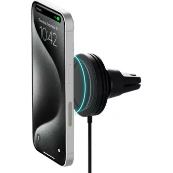 Soporte de ventilación para coche inalámbrico iOttie Velox Qi2 MagSafe — VLXWCG212, carga inalámbrica magnética Qi2 para modelos de iPhone compatibles