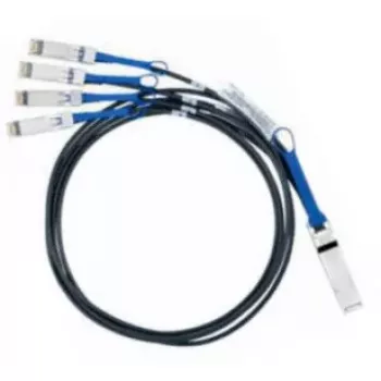 Cable de fibra óptica/InfiniBand Nvidia MC2609130-001 1 m QSFP 4x SFP+ negro