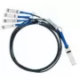 Cable de fibra óptica/InfiniBand Nvidia MC2609130-001 1 m QSFP 4x SFP+ negro