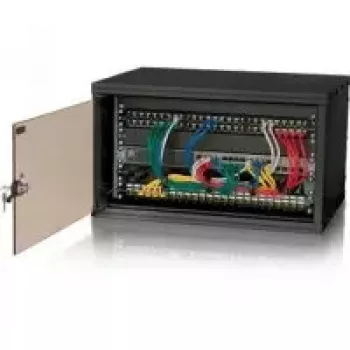 Armario de pared Triton RXA-06-AS4-BAX-A1 19 pulgadas 6U, 550x400mm, desmontable, negro