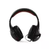 Auriculares con micrófono Preo 125085402 con cable gaming negro rojo 20-20000 Hz