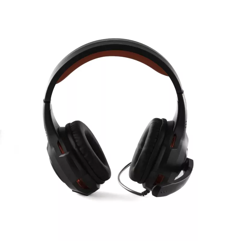 Auriculares con micrófono Preo 125085402 con cable gaming negro rojo 20-20000 Hz
