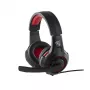 Auriculares con micrófono Preo 125085402 con cable gaming negro rojo 20-20000 Hz