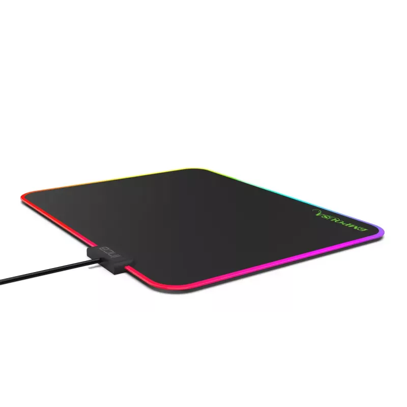 Alfombrilla de ratón gaming Inca IMP-024 negra monocromática