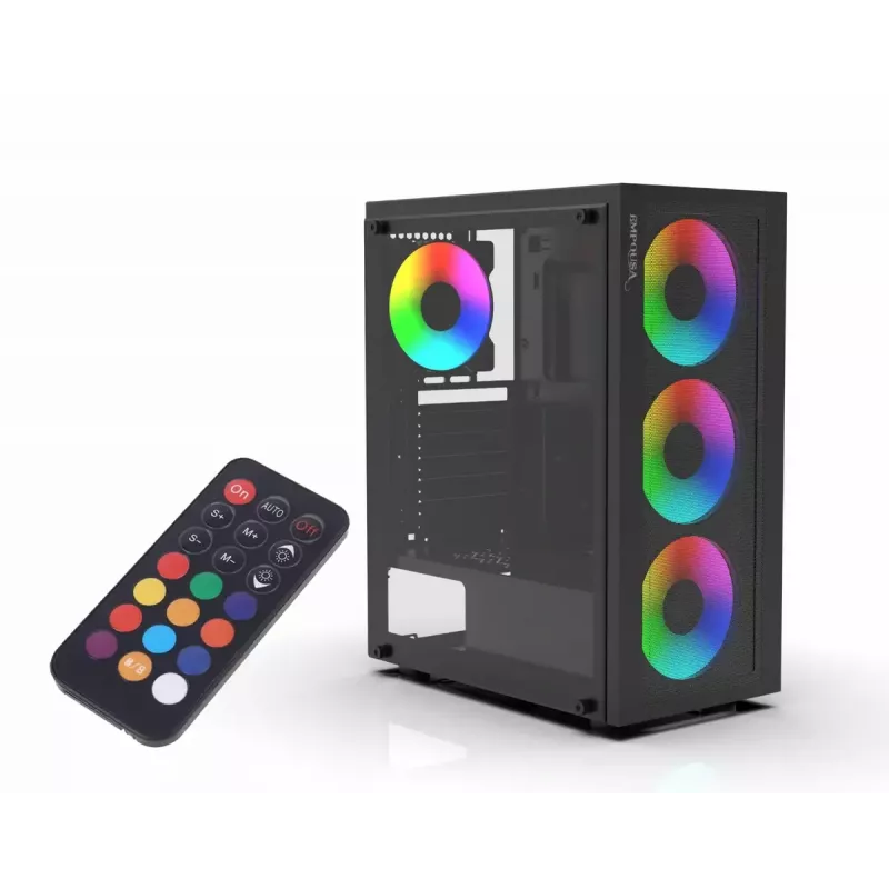 Caja de PC Inca EMG-15XN Midi Tower negra