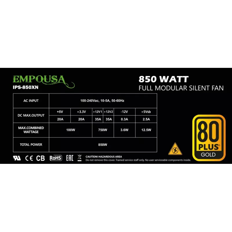Fuente de alimentación Inca IPS-850XN 850 W