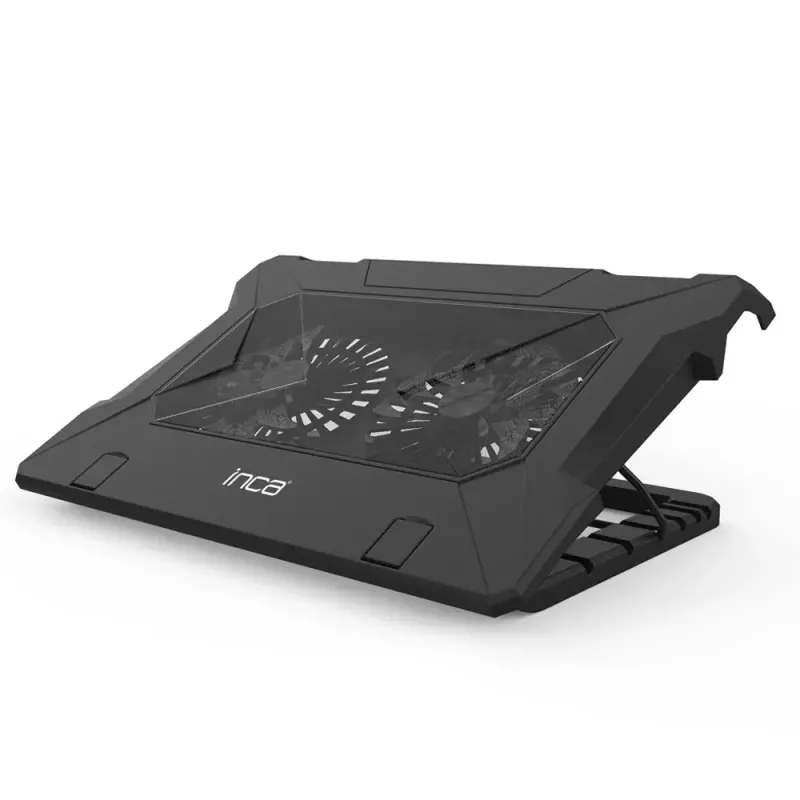 Base refrigeradora para portátil Inca INC-321RX 43,2 cm 2 ventiladores Negro