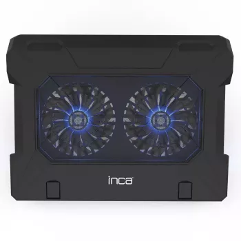 Base refrigeradora para portátil Inca INC-321RX 43,2 cm 2 ventiladores Negro