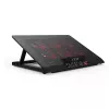 Base refrigeradora para portátil Inca INC-601GMS 43,2 cm 6 ventiladores USB Negro