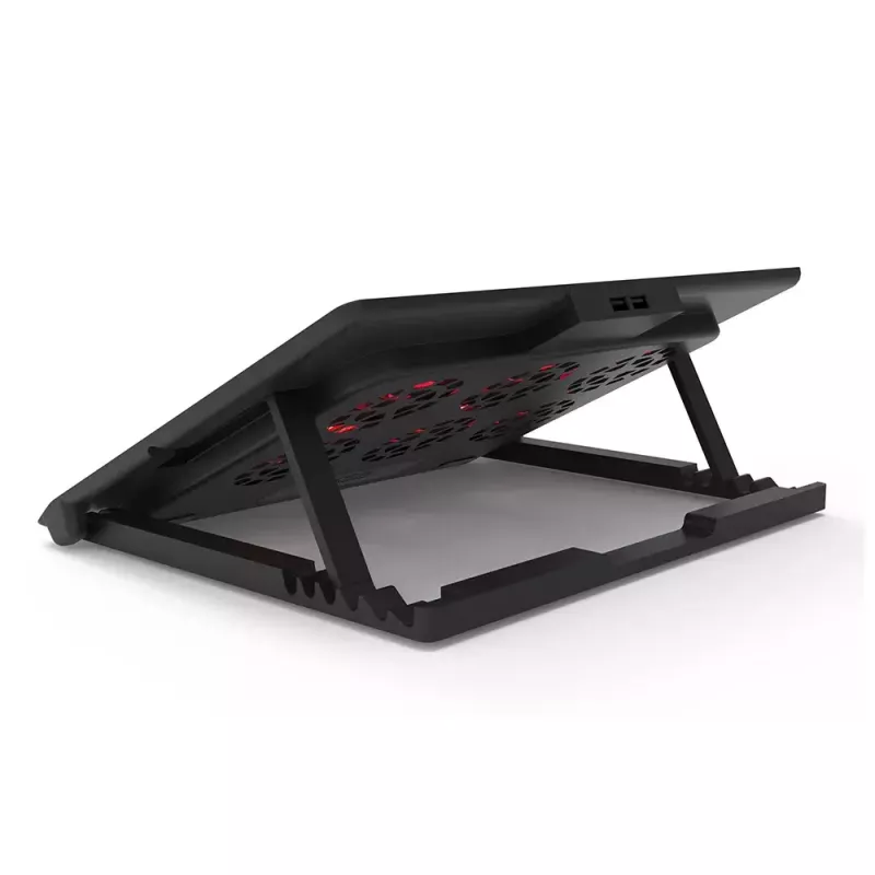 Base refrigeradora para portátil Inca INC-601GMS 43,2 cm 6 ventiladores USB Negro