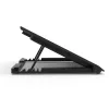 Base refrigeradora para portátil Inca INC-601GMS 43,2 cm 6 ventiladores USB Negro
