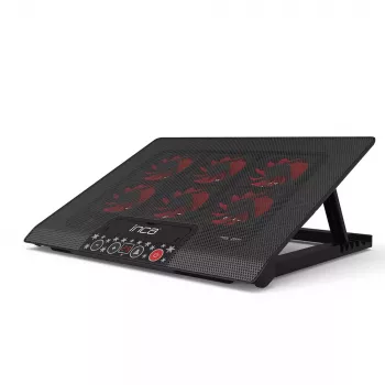 Base refrigeradora para portátil Inca INC-601GMS 43,2 cm 6 ventiladores USB Negro