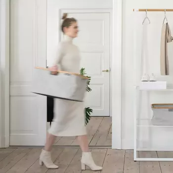 Cesto de la ropa Brabantia 118180 40 L Rectangular Gris