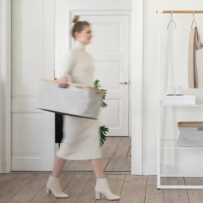 Cesto de la ropa Brabantia 118180 40 L Rectangular Gris