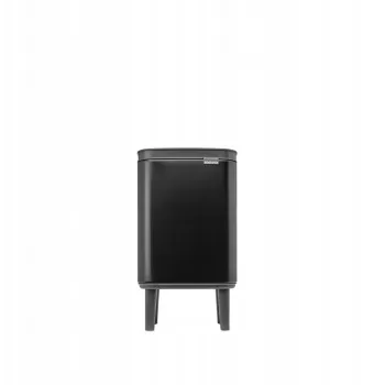 Cubo de basura BRABANTIA BO 4L Negro mate, Modelo 22 70 28, cubo de basura de 4 litros