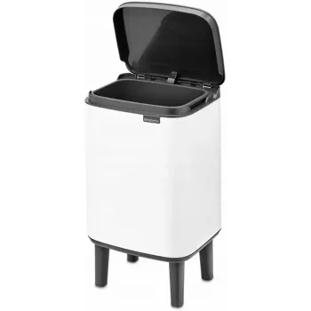 Cubo de basura BRABANTIA BO 4L Blanco, Modelo 22 70 42, 4 L de capacidad