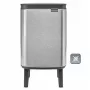 Cubo de pedal BRABANTIA BO 4L Acero mate Fingerprint Proof — cubo de pedal de acero inoxidable de 4 litros