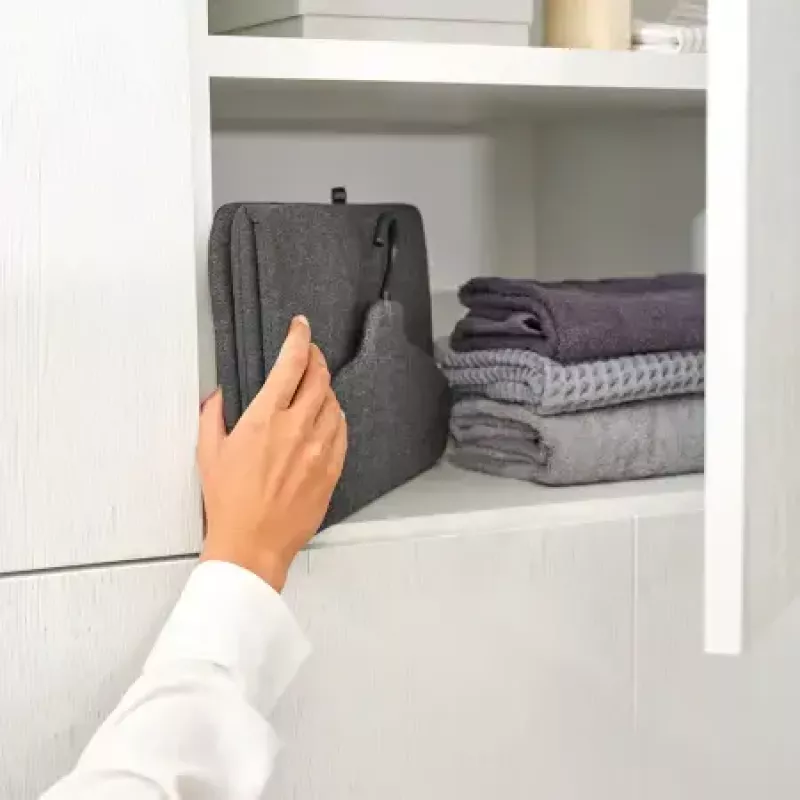 Tabla de planchar a vapor BRABANTIA Tabla de vapor plegable 40 x 85 cm Negro Apta para planchas de vapor Peso 100 g