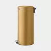 Cubo de basura Brabantia 238765 redondo acero oro diámetro 29,3 cm profundidad 380 mm altura 679 mm