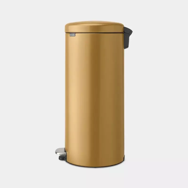 Cubo de basura Brabantia 238765 redondo acero oro diámetro 29,3 cm profundidad 380 mm altura 679 mm