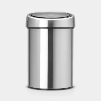 Cubo de basura BRABANTIA Touch Bin 3 L, acero mate, modelo 36 39 86