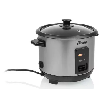 Arrocera Tristar RK-6146 — capacidad 1 L, 400 W, negro/plata