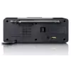 Radio reloj Lenco CR540BK – despertador FM, pantalla LED de 1,2 pulgadas, luz nocturna regulable, función de carga USB, altavoces estéreo