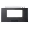 Radio reloj Lenco CR540BK – despertador FM, pantalla LED de 1,2 pulgadas, luz nocturna regulable, función de carga USB, altavoces estéreo