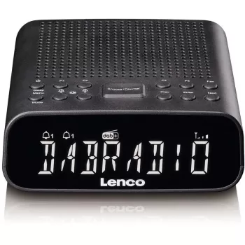 Radio despertador DAB+ Lenco CR-606BK con Bluetooth, negro