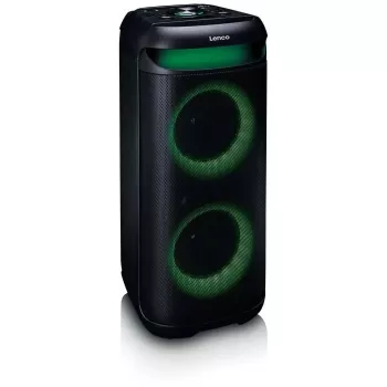 Altavoz portátil Lenco PA-210BK – negro, a pilas, unidad PA compacta