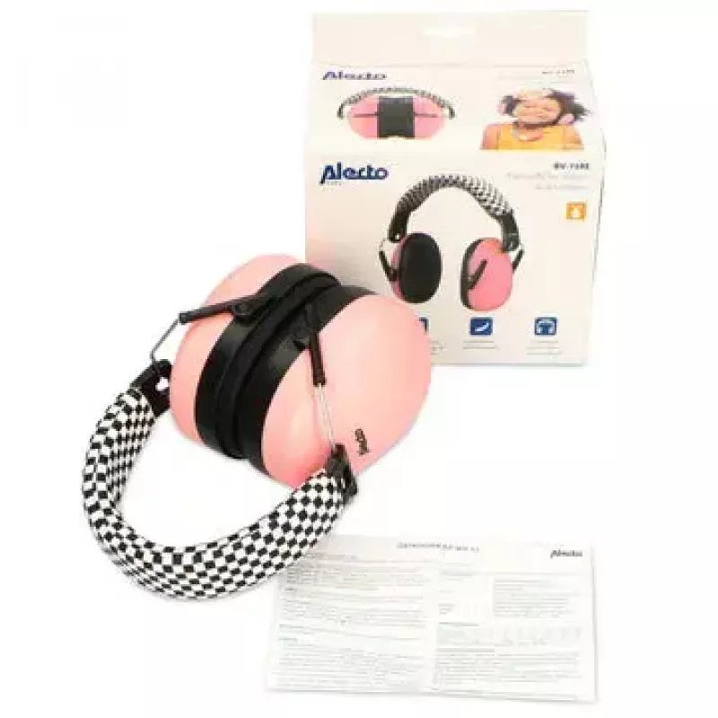 Auriculares de protección auditiva Alecto BV-71RE diadema rosa