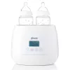 Calientabiberones Alecto BW700TWIN — calientabiberones eléctrico doble 3 en 1, 512 W, 230 V, blanco