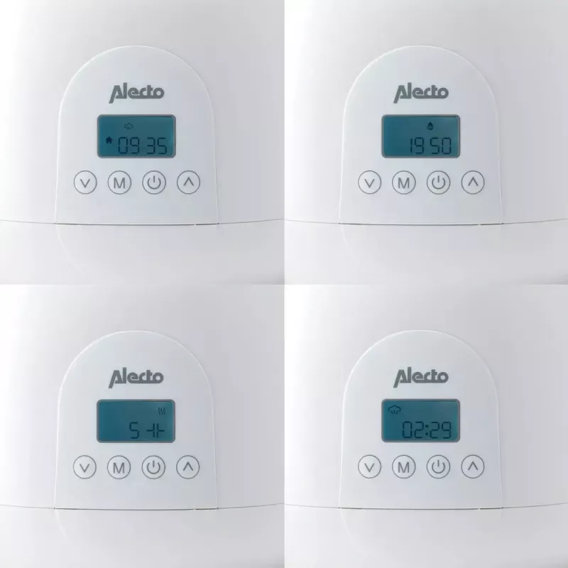 Calientabiberones Alecto BW700TWIN — calientabiberones eléctrico doble 3 en 1, 512 W, 230 V, blanco