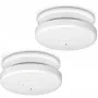 Detector de humo Alecto SA20 3x — pack de 3, detectores de humo ópticos a pilas, blanco