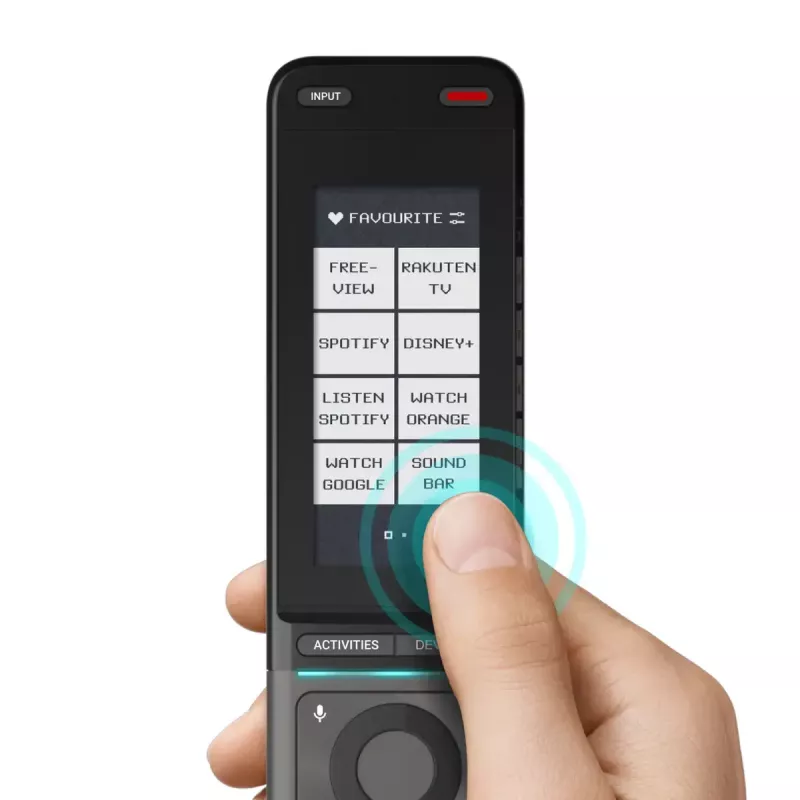 Mando a distancia universal One for All URC7985 – controla hasta 12 dispositivos, pantalla táctil, programable, función de aprendizaje