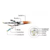 Gembird PP6A-LSZHCU-2M Cable de conexión Cat6A S/FTP LSZH, RJ-45, 2 m, gris