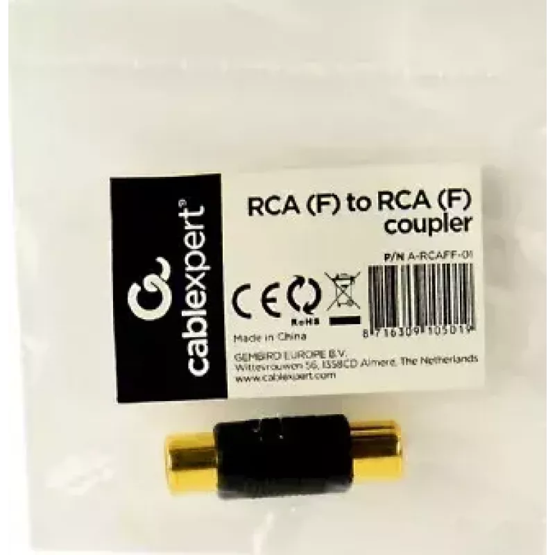 Adaptador de cambio de género RCA Gembird A-RCAFF-01