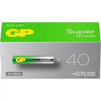 Pilas GP Super Micro AAA 1,5V alcalinas de manganeso — pack de 40