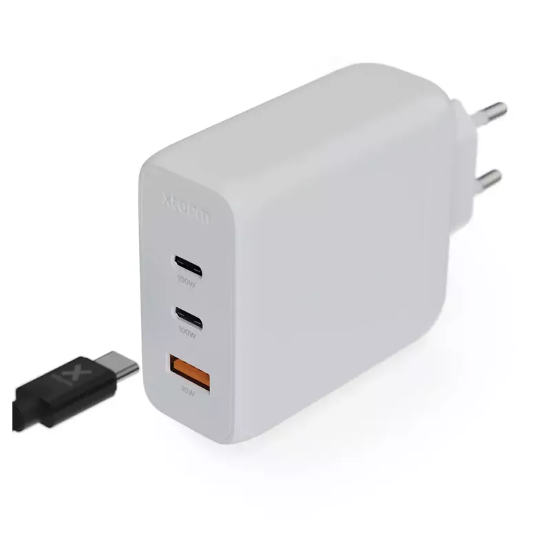 Cargador de pared Xtorm 100W GaN² Ultra carga rápida 2 USB-C