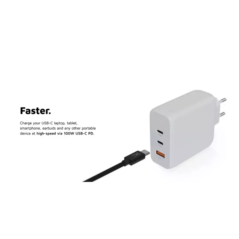 Cargador de pared Xtorm 100W GaN² Ultra carga rápida 2 USB-C